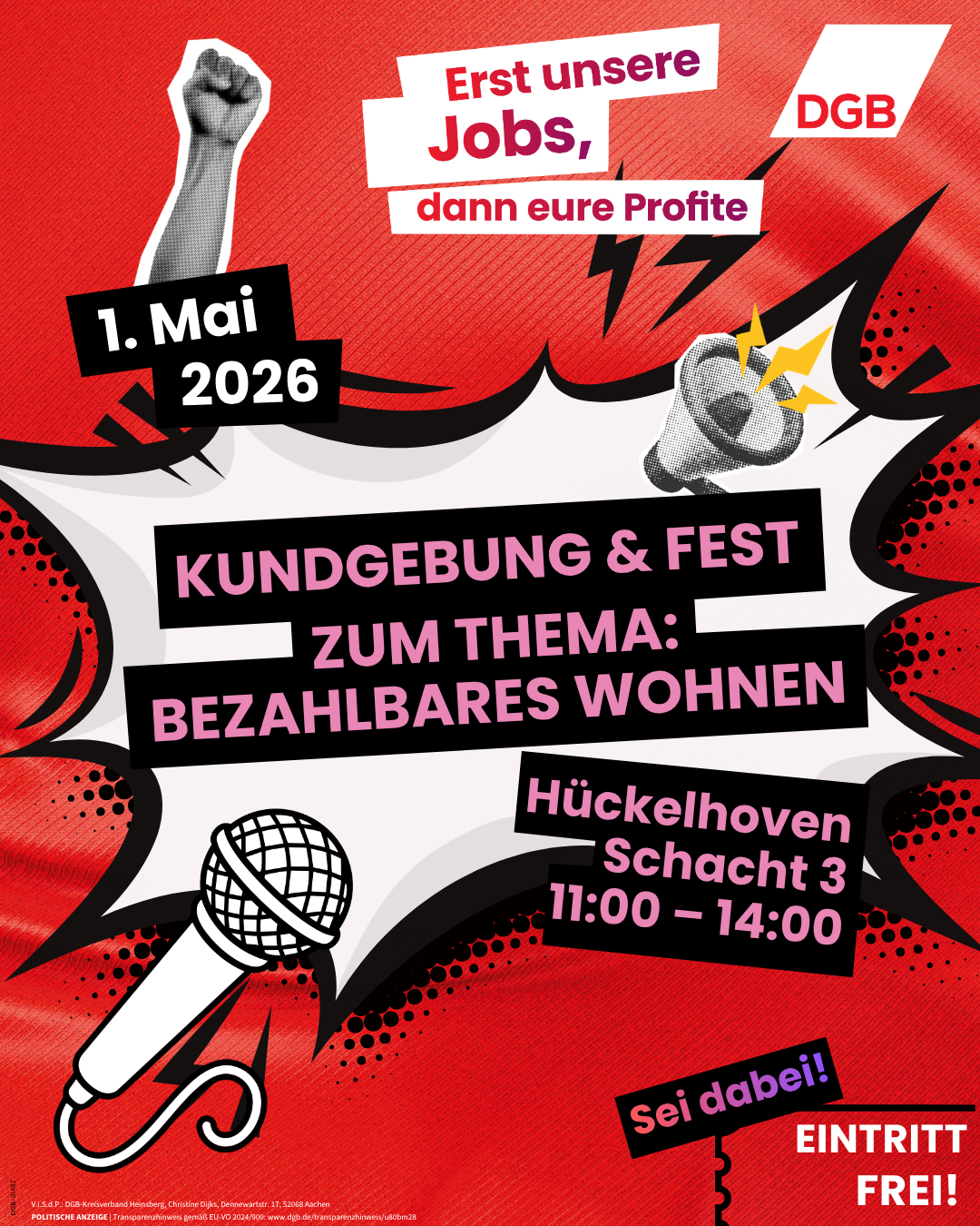 Plakat 1. Mai 2026 Heinsberg