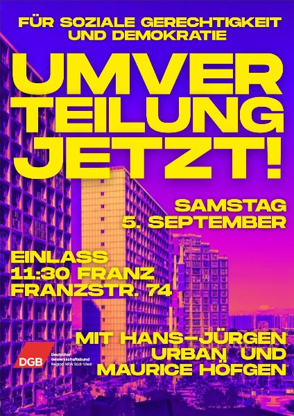 Plakat Umverteilung Jetzt!
